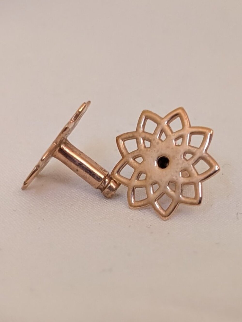 Rose Gold Plated Mandala 8g Tunnel Stretched Earrings
